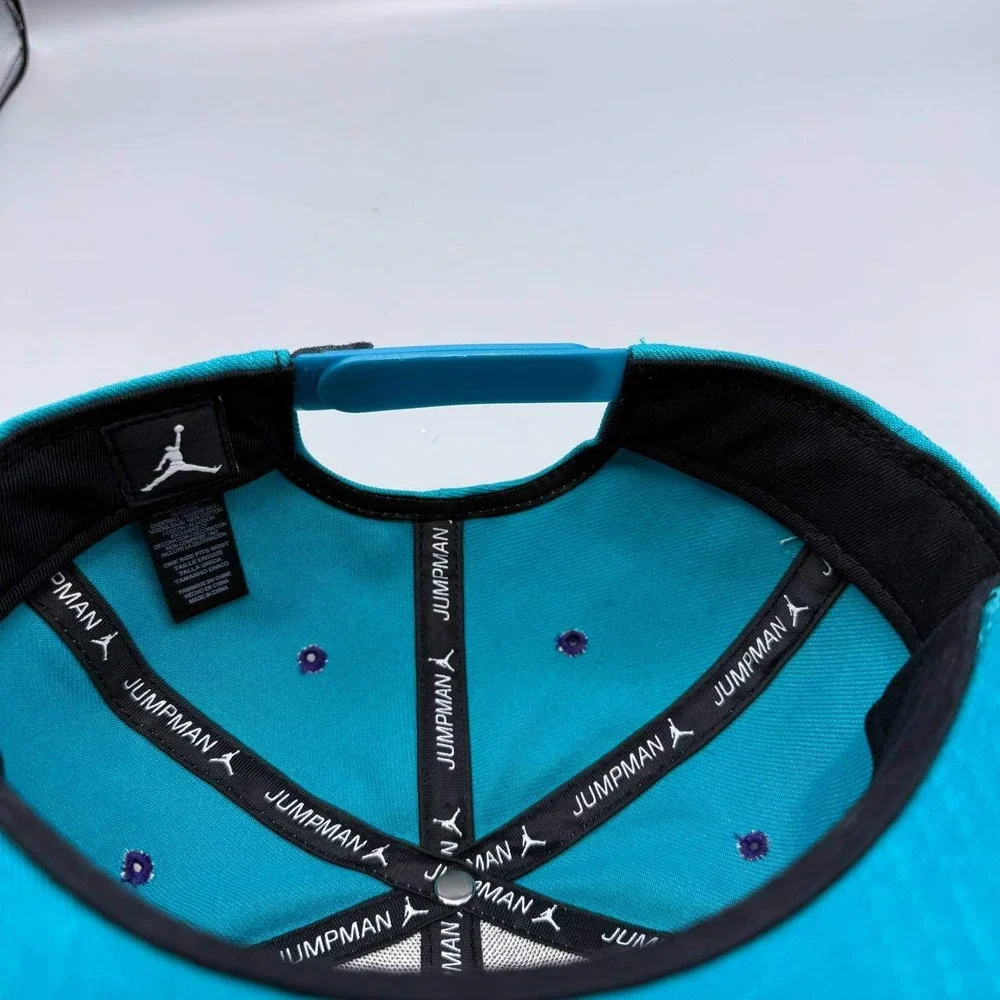 Charlotte Hornets x Air Jordan‎ Hat Men Blue Purple Jumpman Snap Back Cap